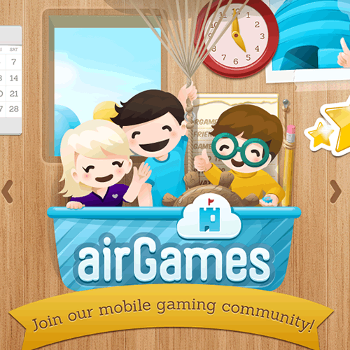 What is airG\'s flagship social farming game called and how long has it been active?